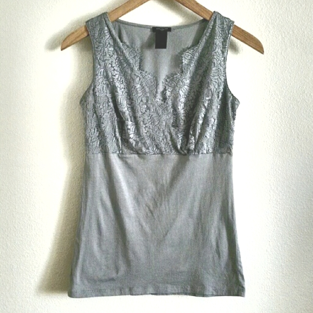 Ann Taylor Lace Detailed Top, XS